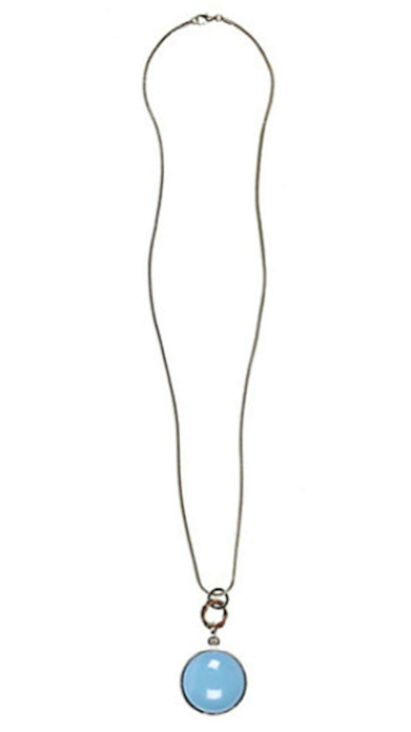 Silver Tone Reversible Pendant Necklace £10 River Island