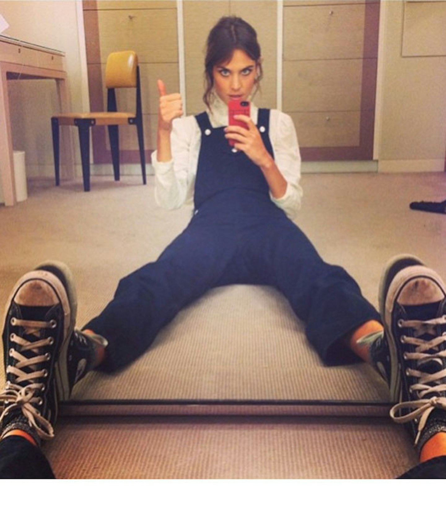 Alexa Chung in her dungas