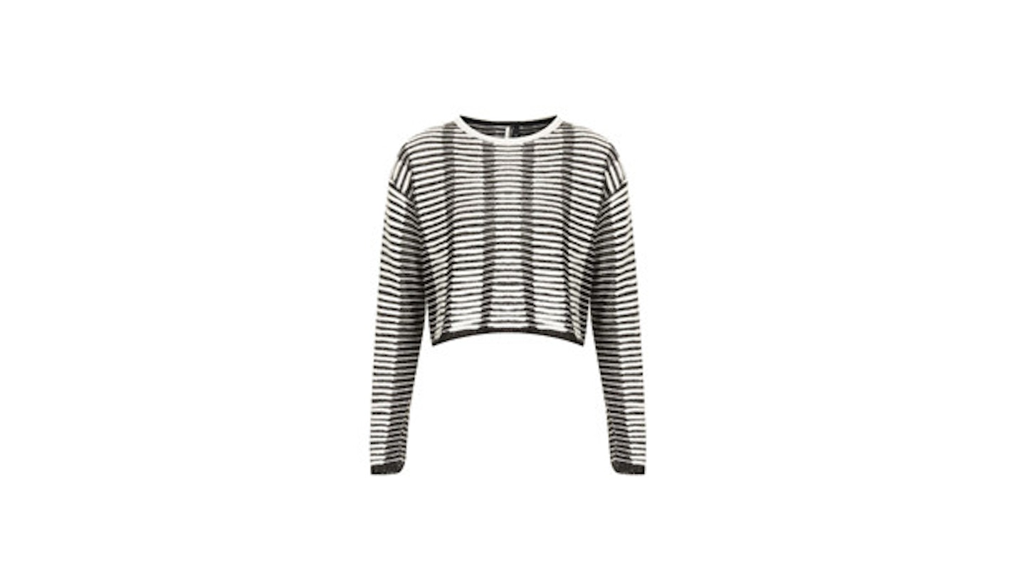 Topshop's Stripe Crop Jumper