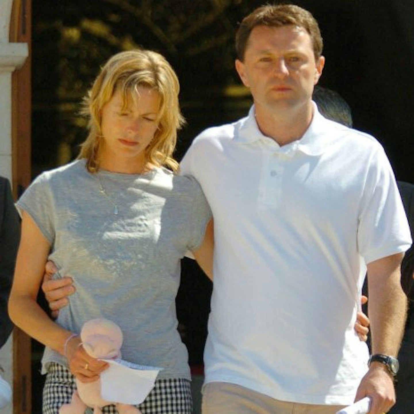 Parents Gerry and Kate McCann, pictured here with Madeleine's toy, Cuddle Cat