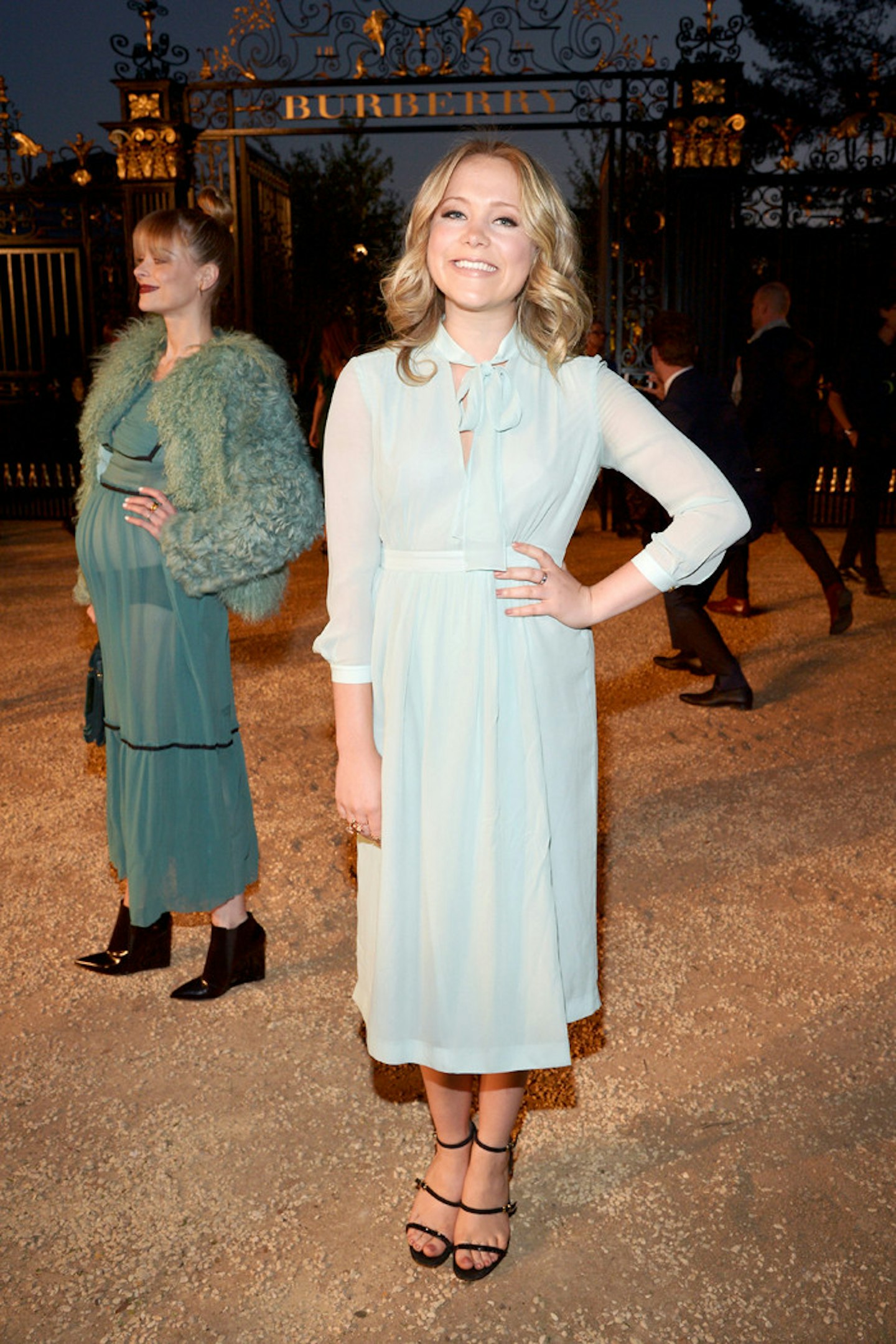 Poppy Jamie wearing Burberry at the Burberry _London in Los Angeles_ event