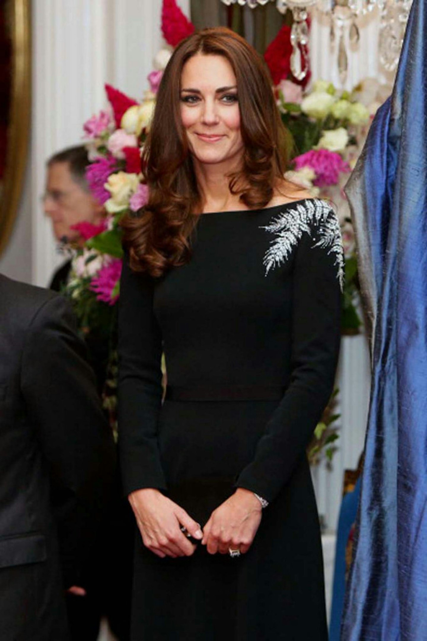 The Duchess of Cambridge wears Jenny Packham at State Dinner, New Zealand, 10 April 2014