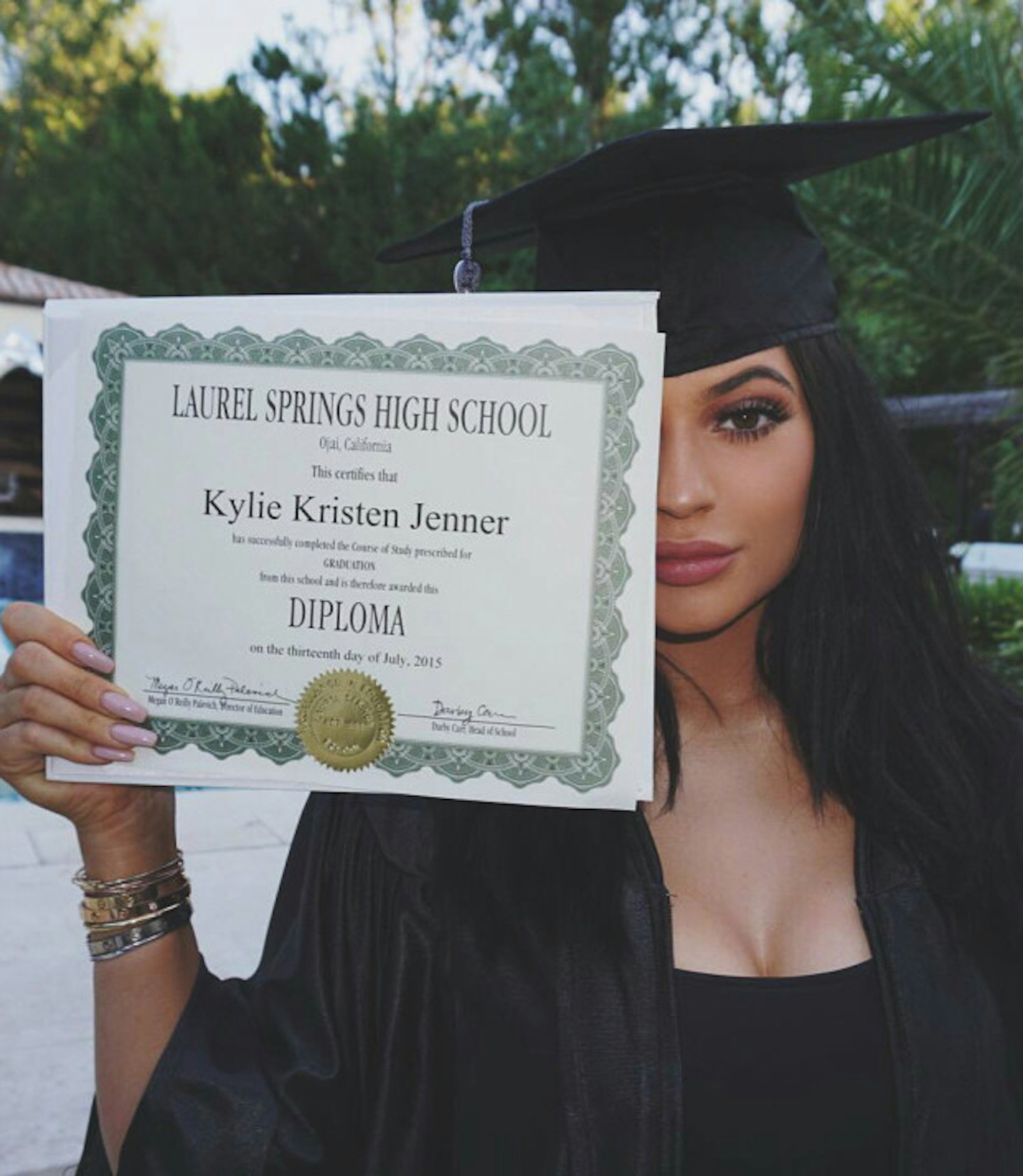 Kylie Jenner graduation