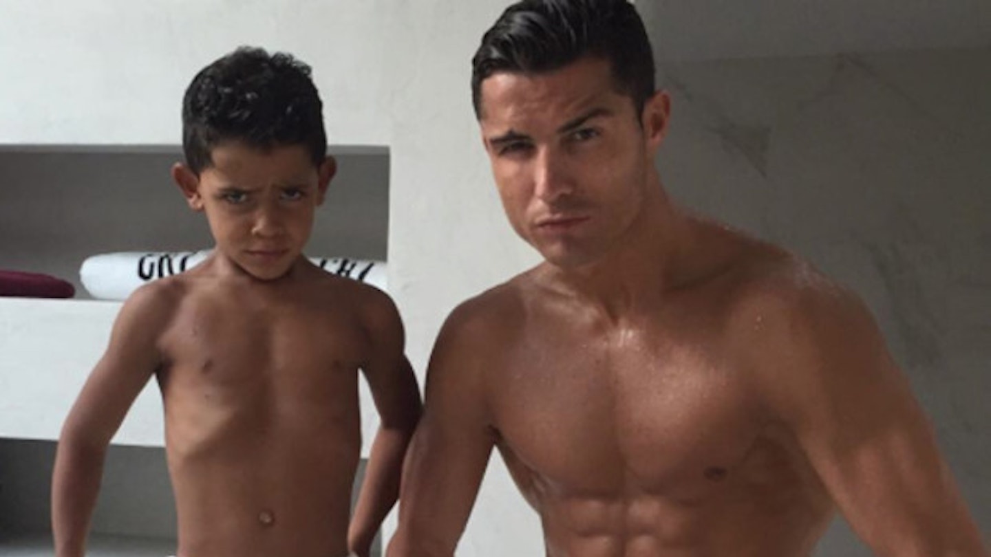 Ronaldo and his son