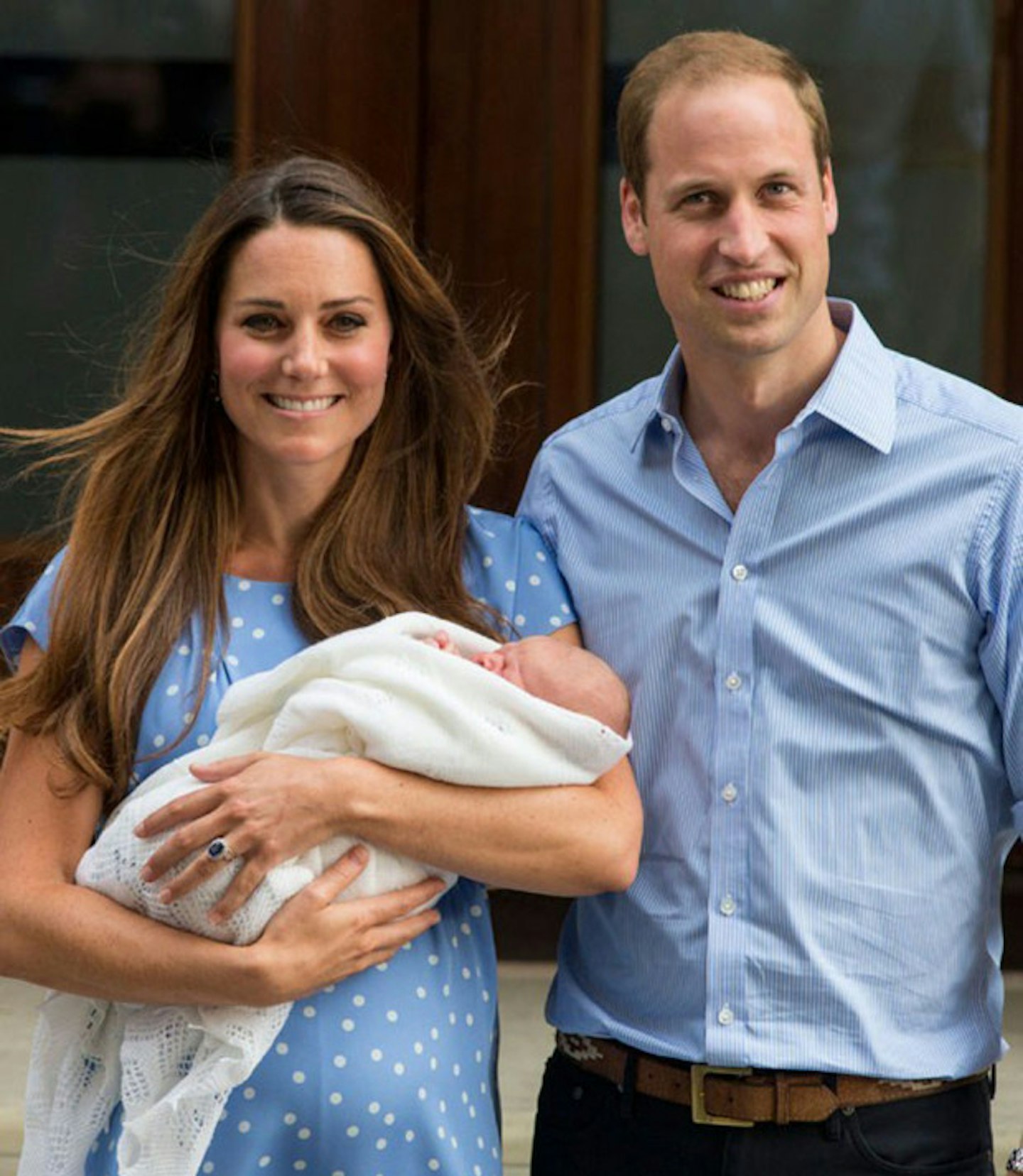 July 2013: Prince William and Kate Middleton welcomed son George