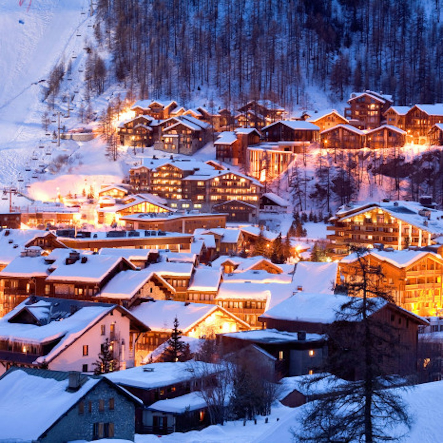 A town in Val D'Isere - the region the boy died