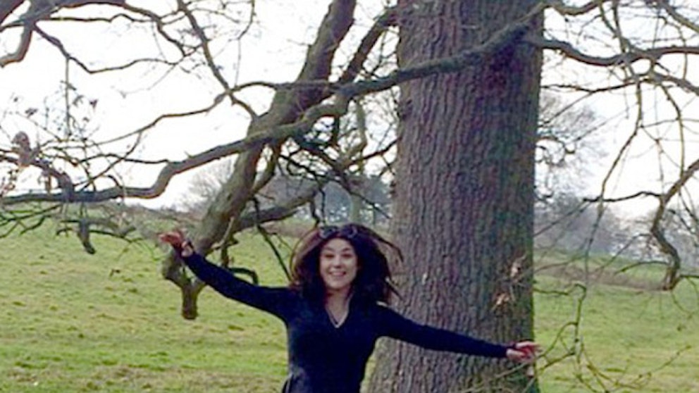 The mother of Jude Law’s fifth child literally jumps for joy after ...