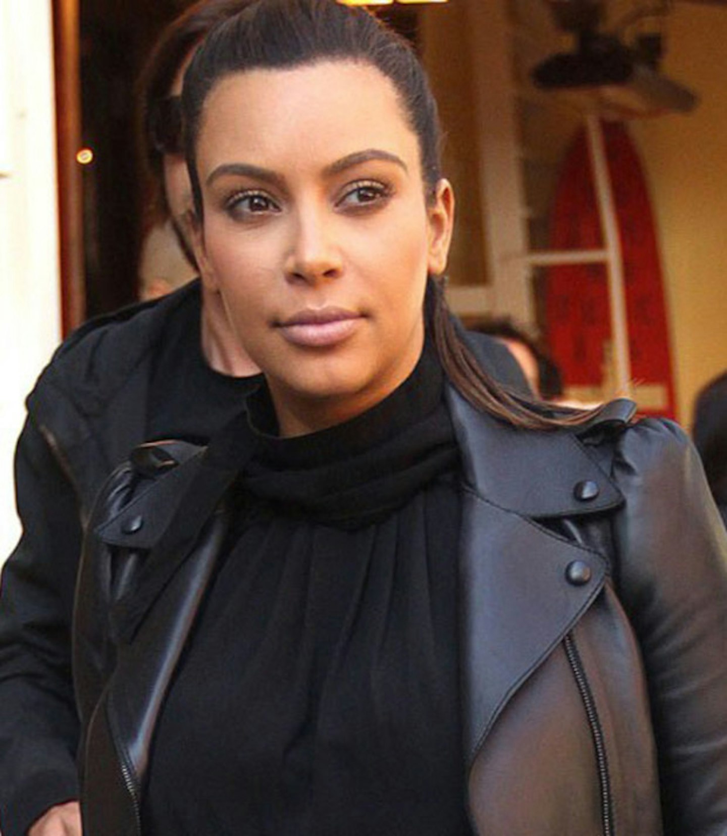 kim-kardashian-black-leather-jacket