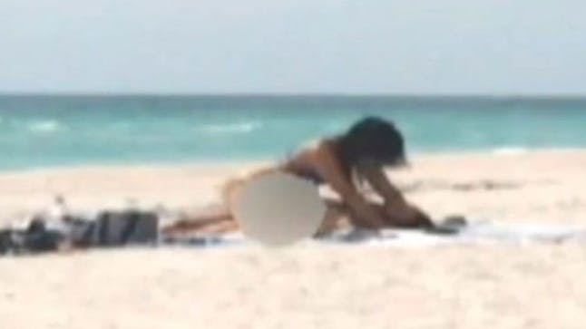 Naked Couple Filmed Having Sex On The Beach