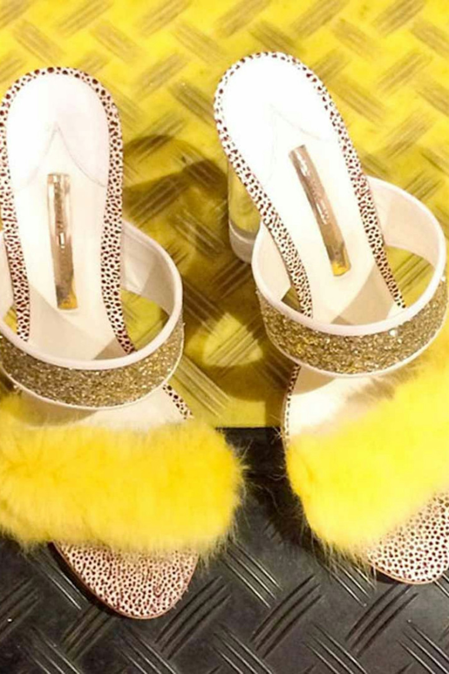 6. Shrimps’ faux fur mules