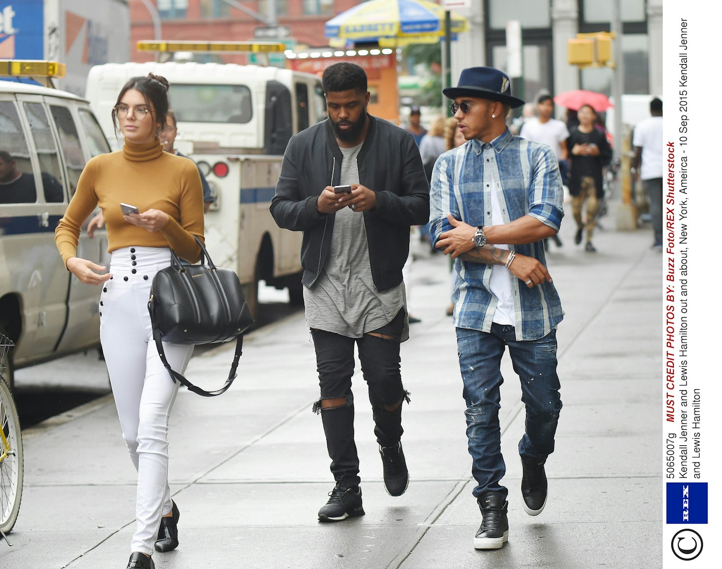 Kendal and Lewis with a friend in NYC.
