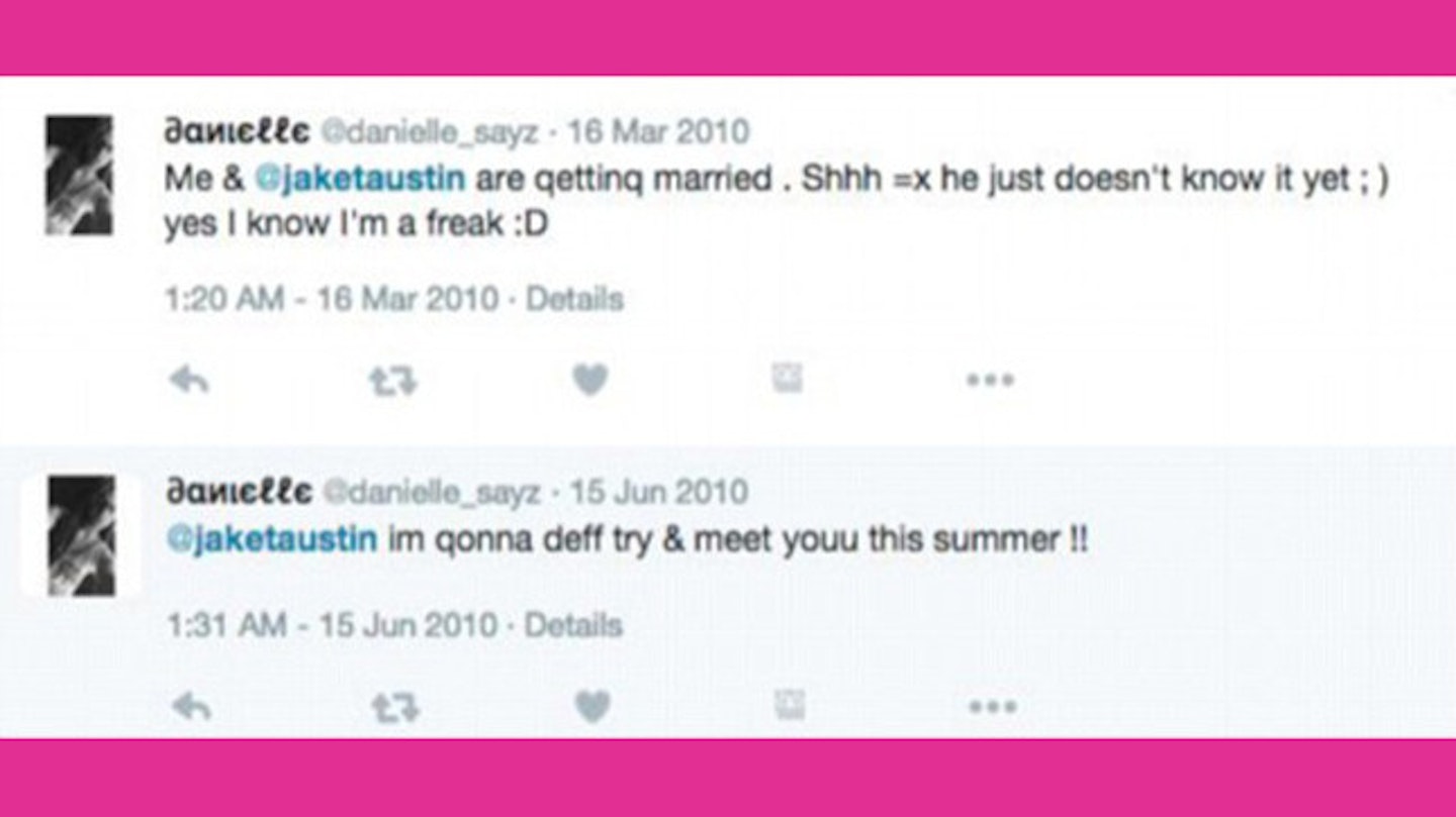 Tweets Danielle allegedly sent Jake