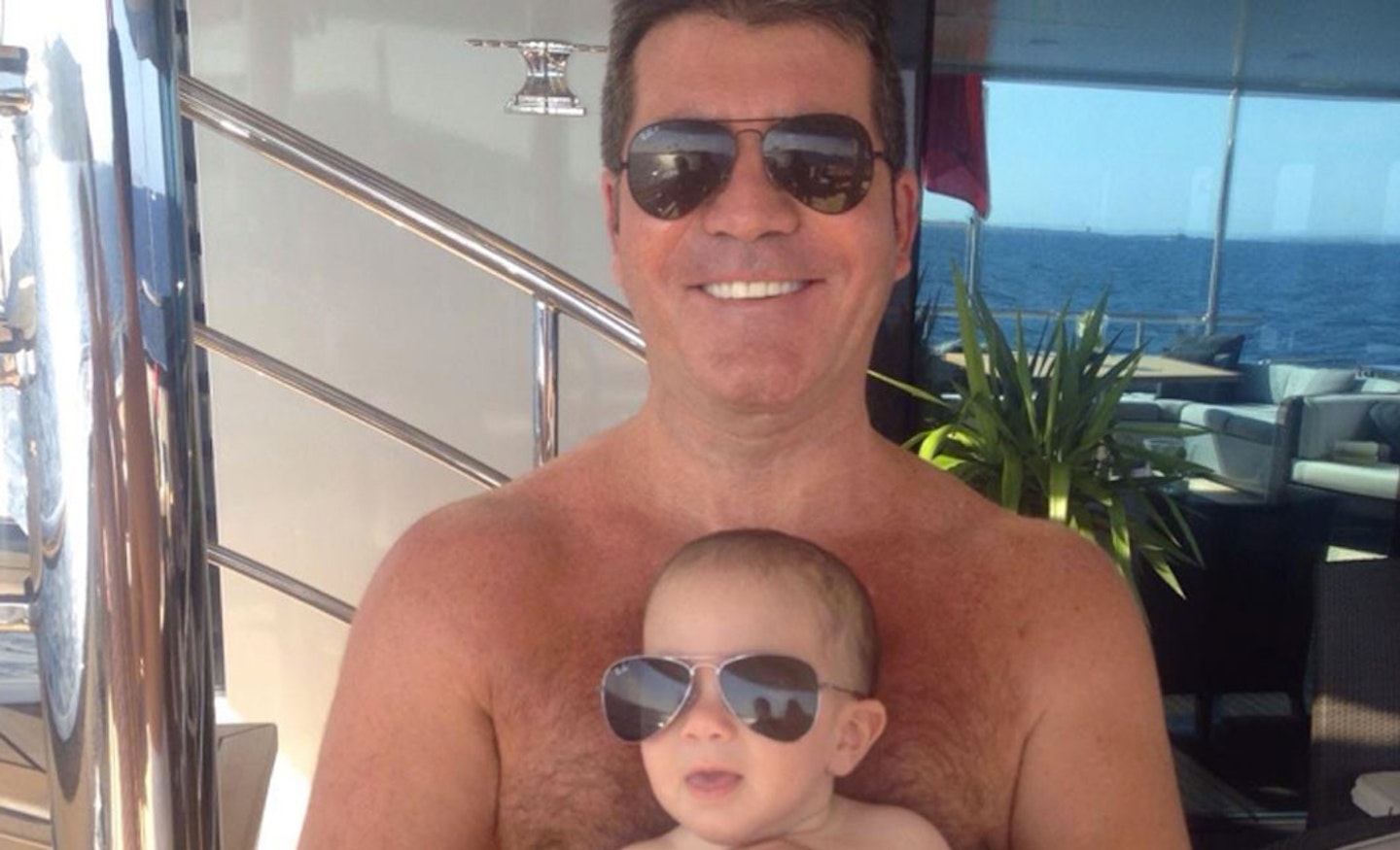 SImon and son Eric in matching sunnies