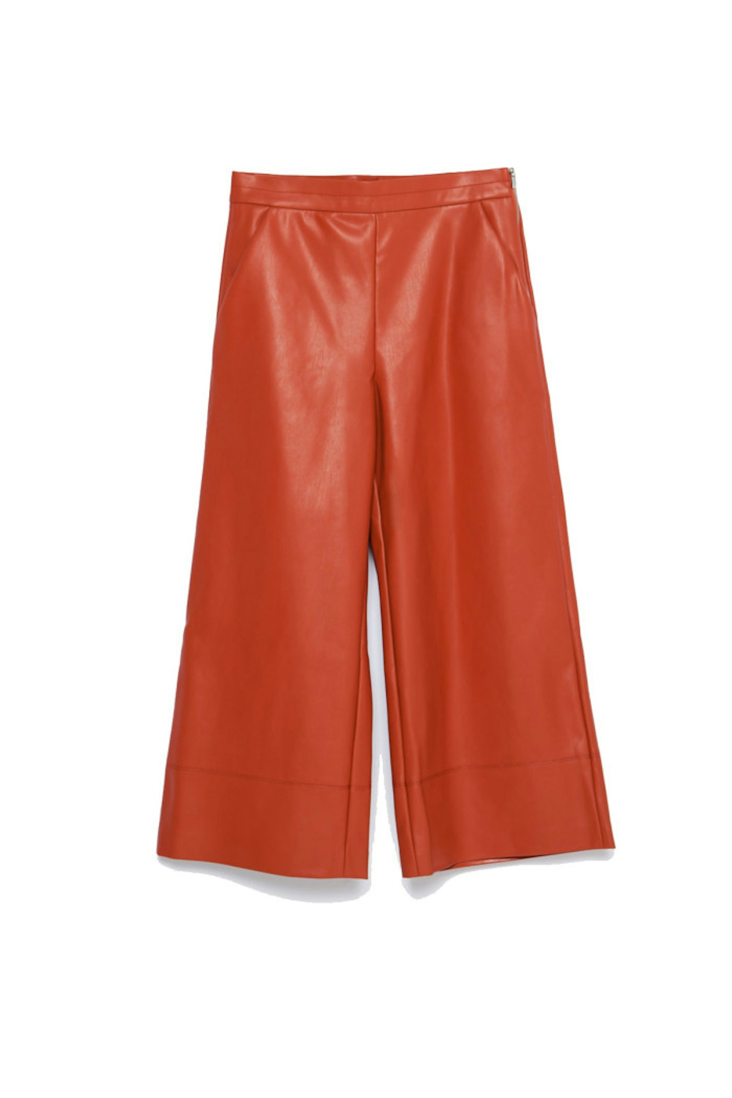 Zara Faux leather culottes, £25.99
