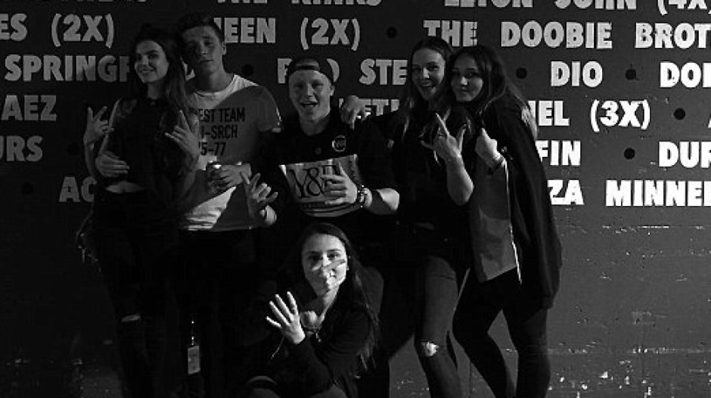 Brooklyn and Sonia with their friends in Paris