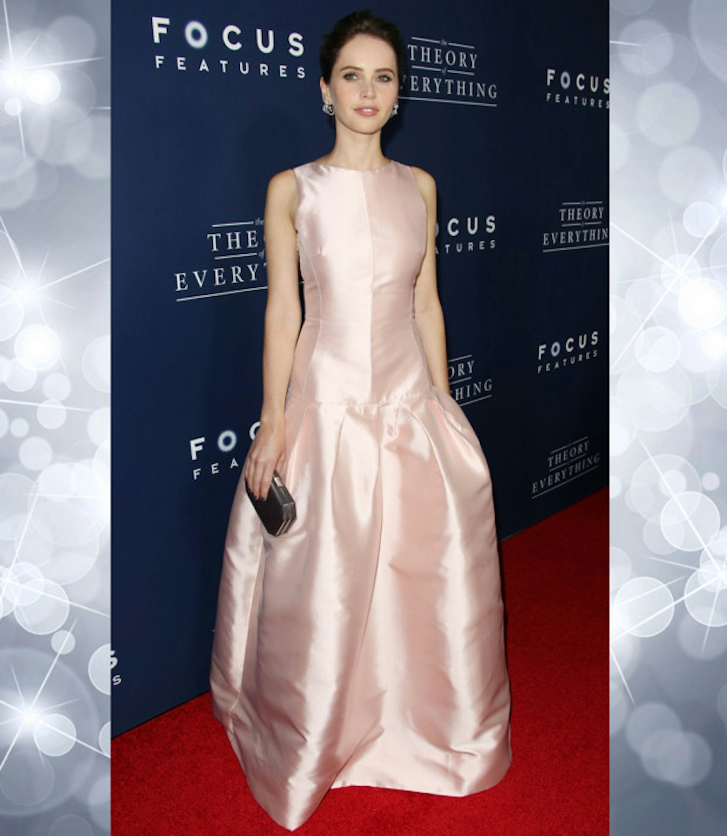 felicity-jones-best-outfits-pale-pink-satin-dress