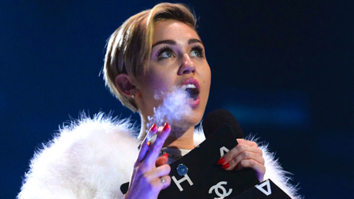 Miley smoking