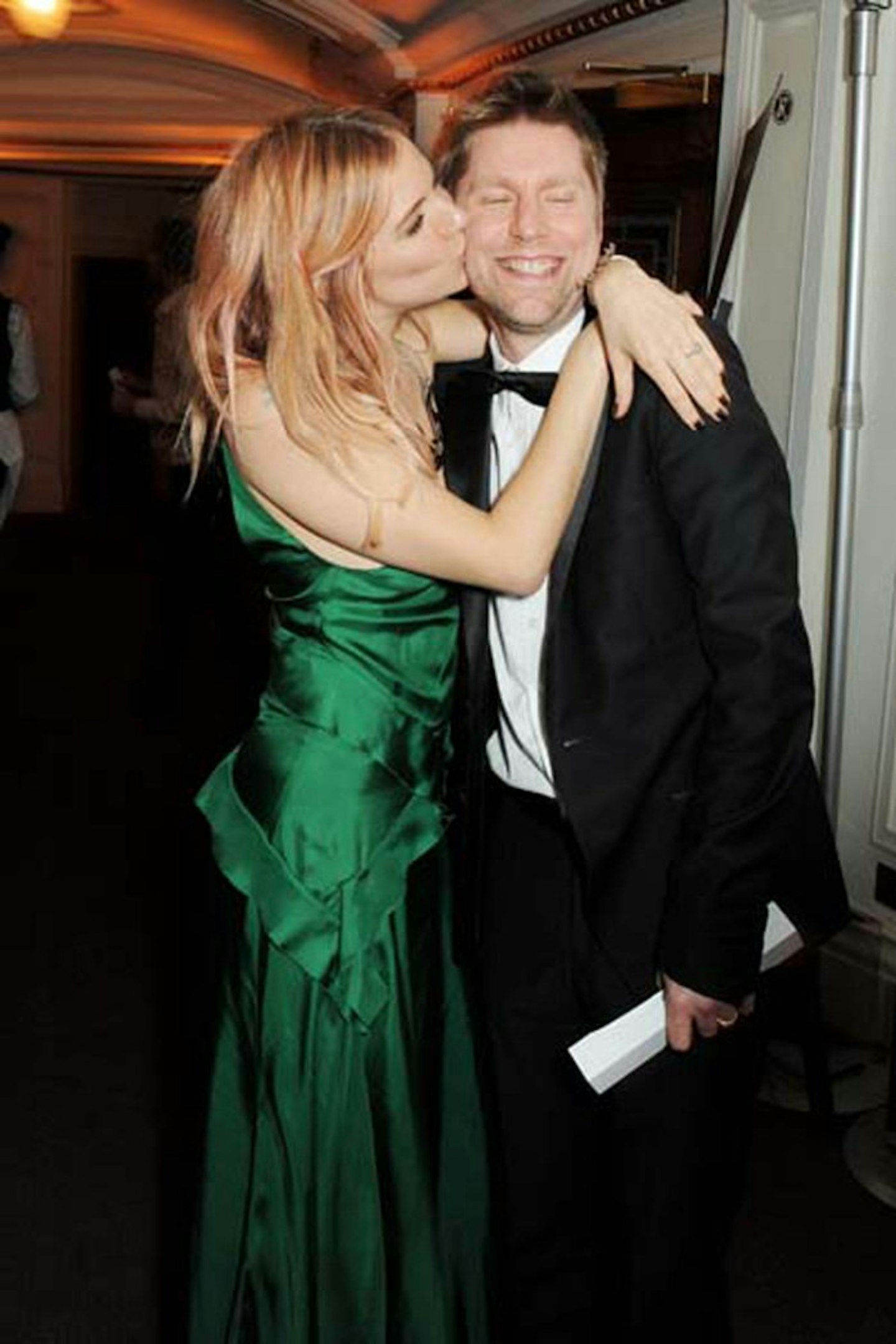 Sienna Miller in Burberry with Christopher Bailey