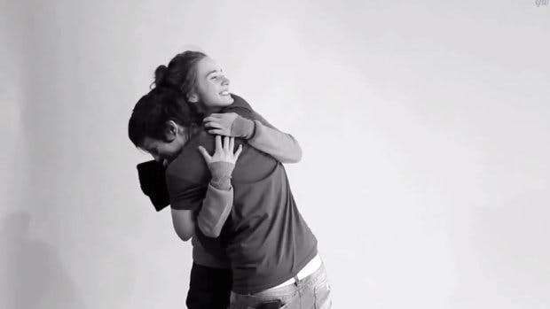 Homophobic People Hug Gay Strangers in First Kiss Parody Life Grazia
