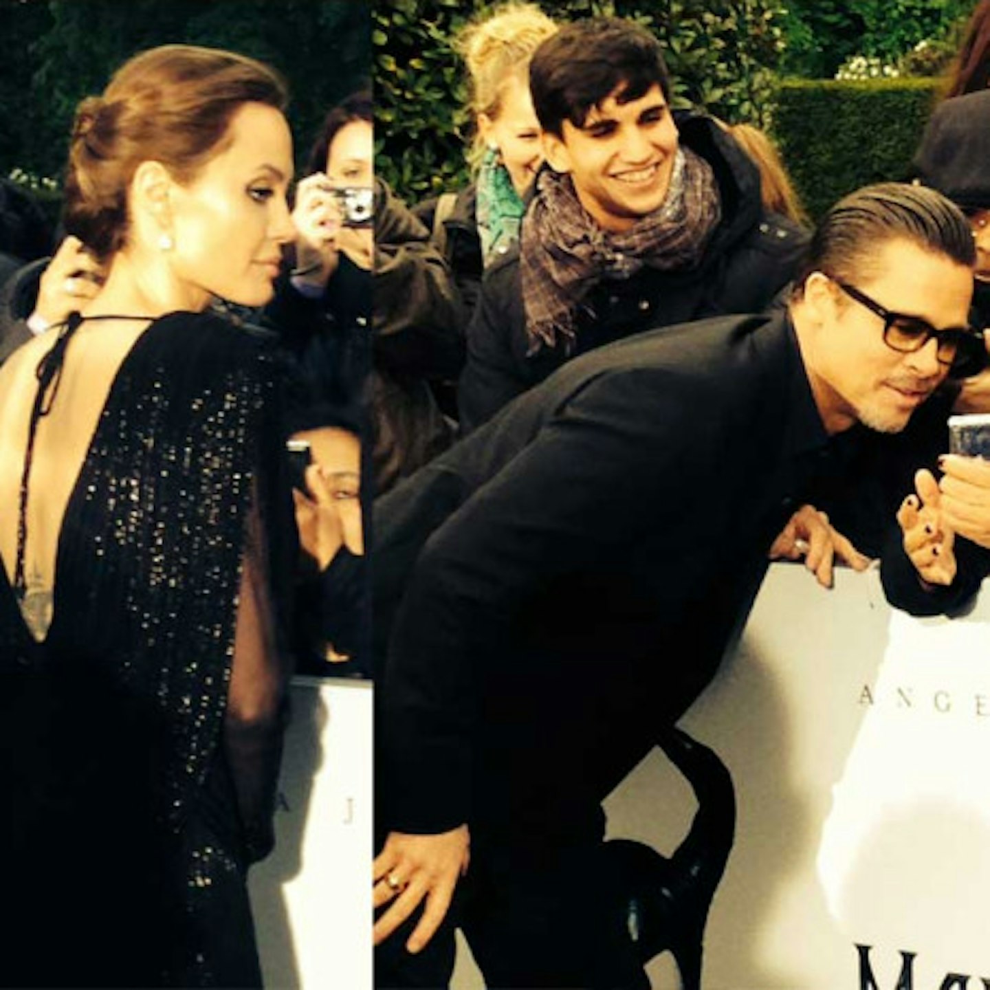 Brad supported wife Angelina by turning up to the premiere last night