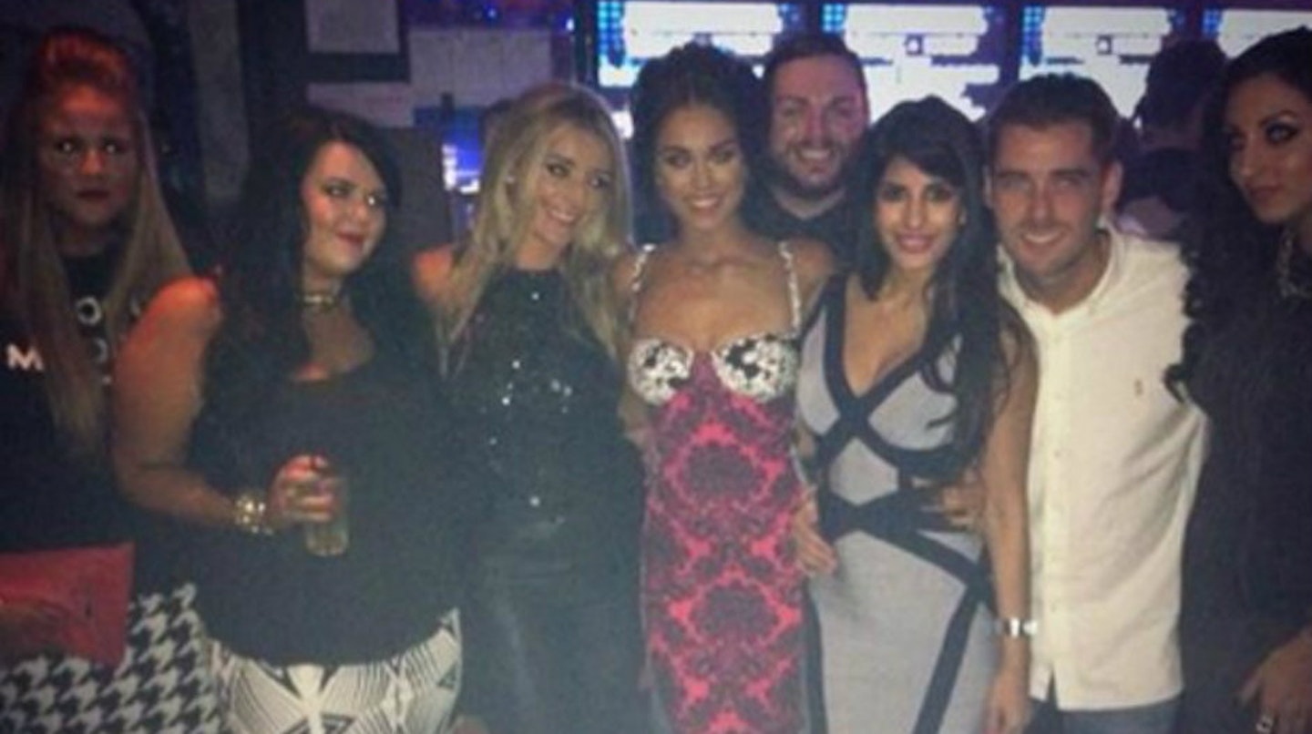 Vicky partying with TOWIE's Jasmin