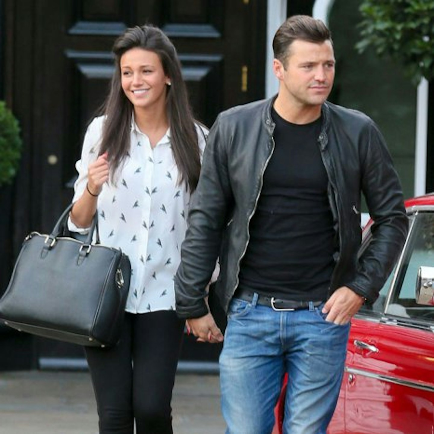 Michelle Keegan with husband-to-be, Mark Wright