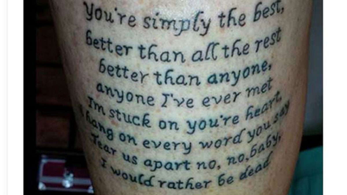 Most hilarious / awkward tattoo typos of all time | Closer