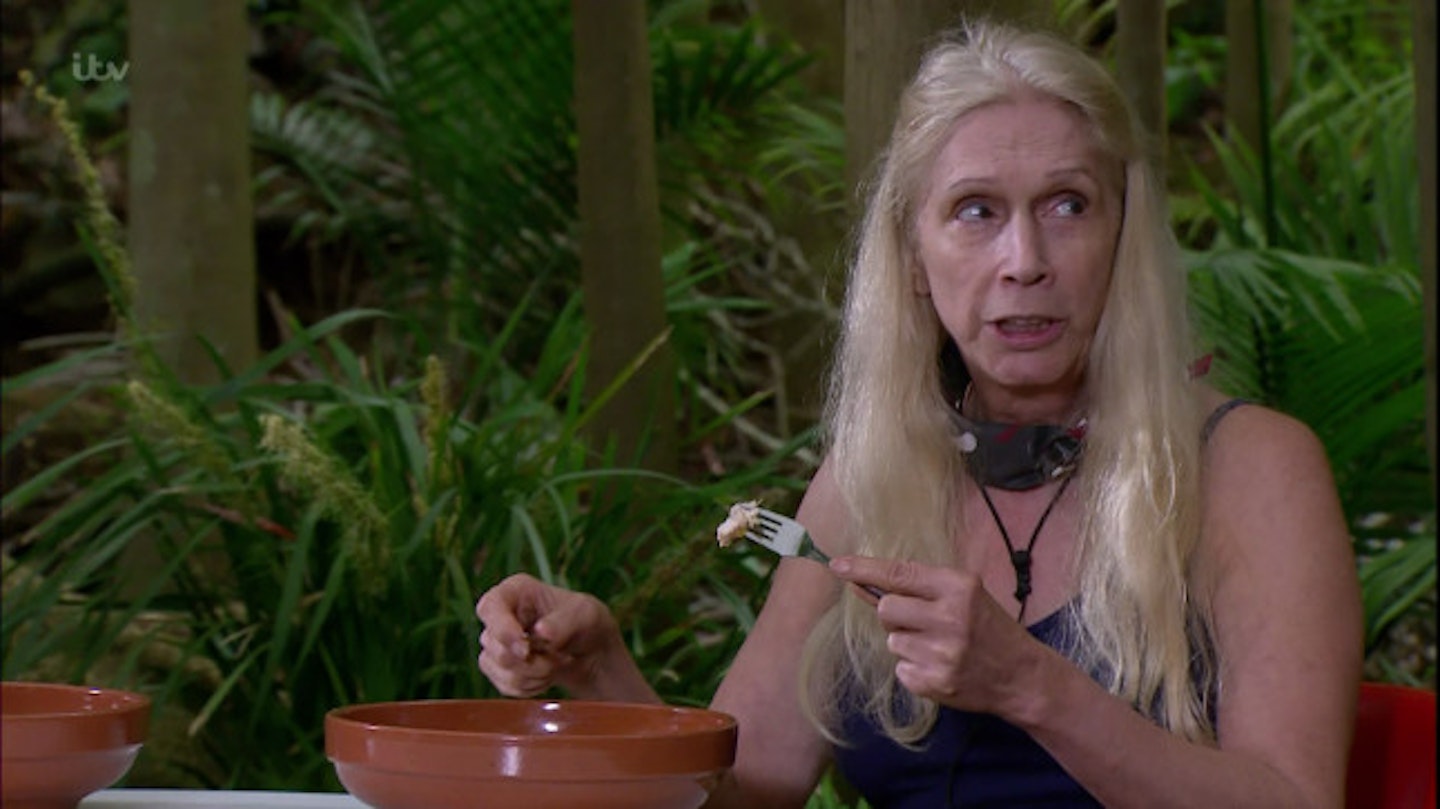 Lady C impressed everyone with her eating task &ndash; using a knife and fork to chow down on jungle critters