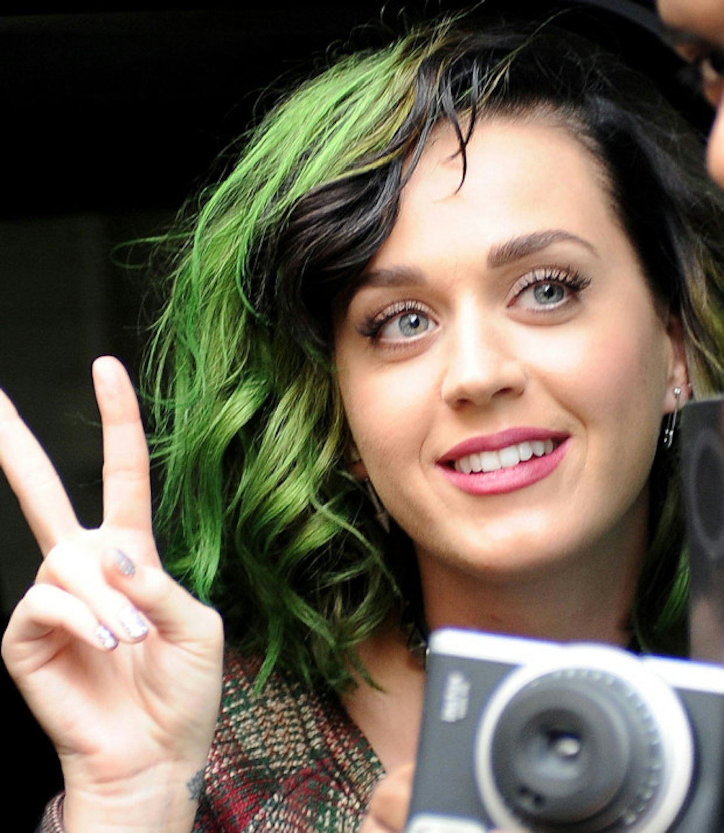 Katy Perry's grunge green locks