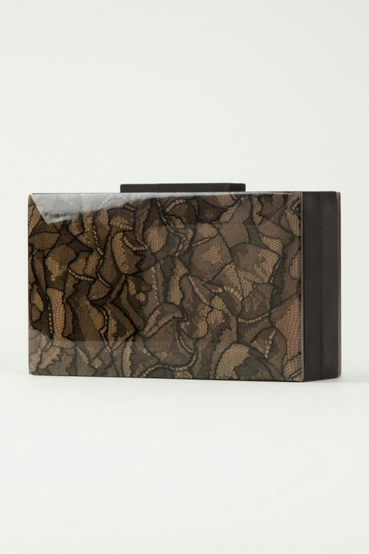 Kill two trends with one bag with this ultimate in lace-look luxury. Lace? Check. Box bag? Check.