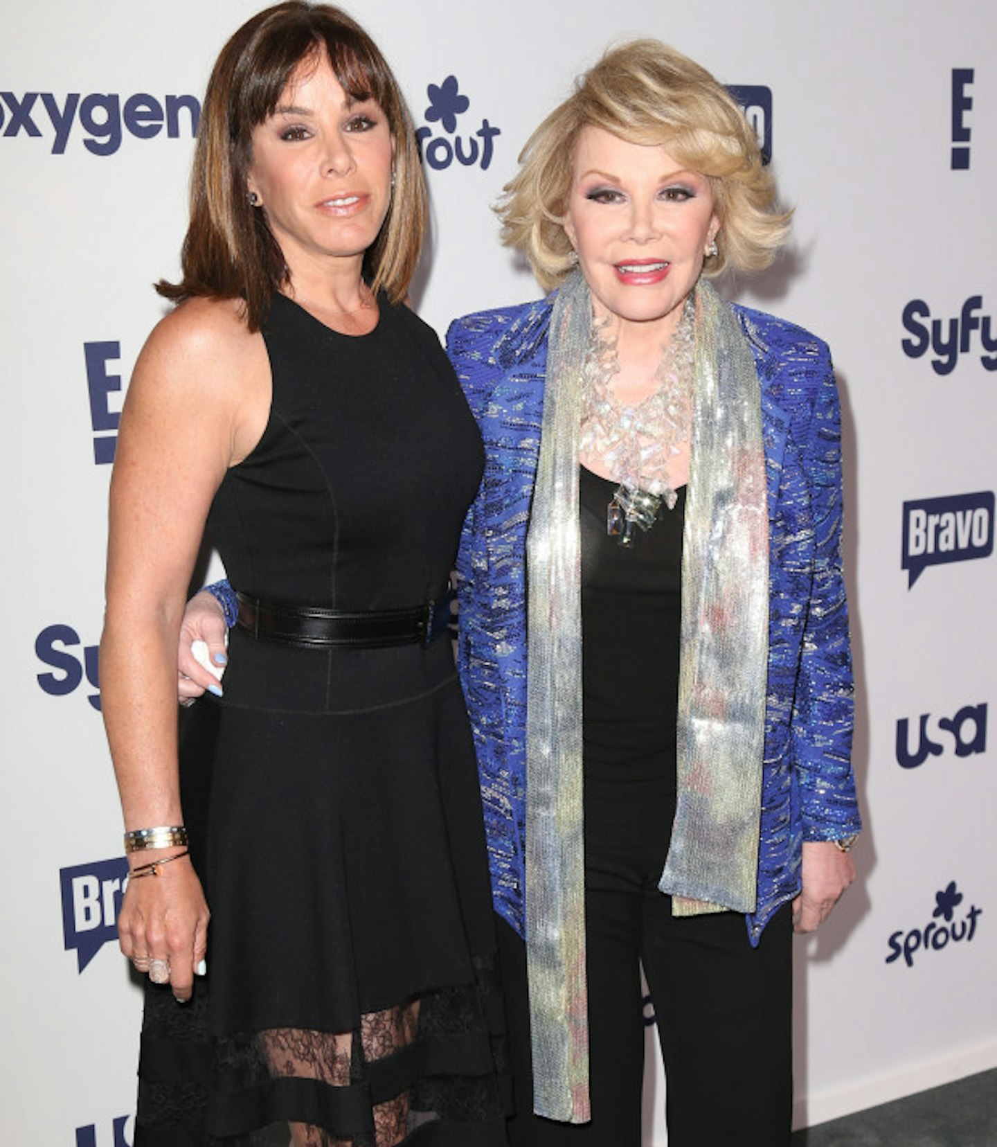 Joan with her daughter Melissa in May 2014