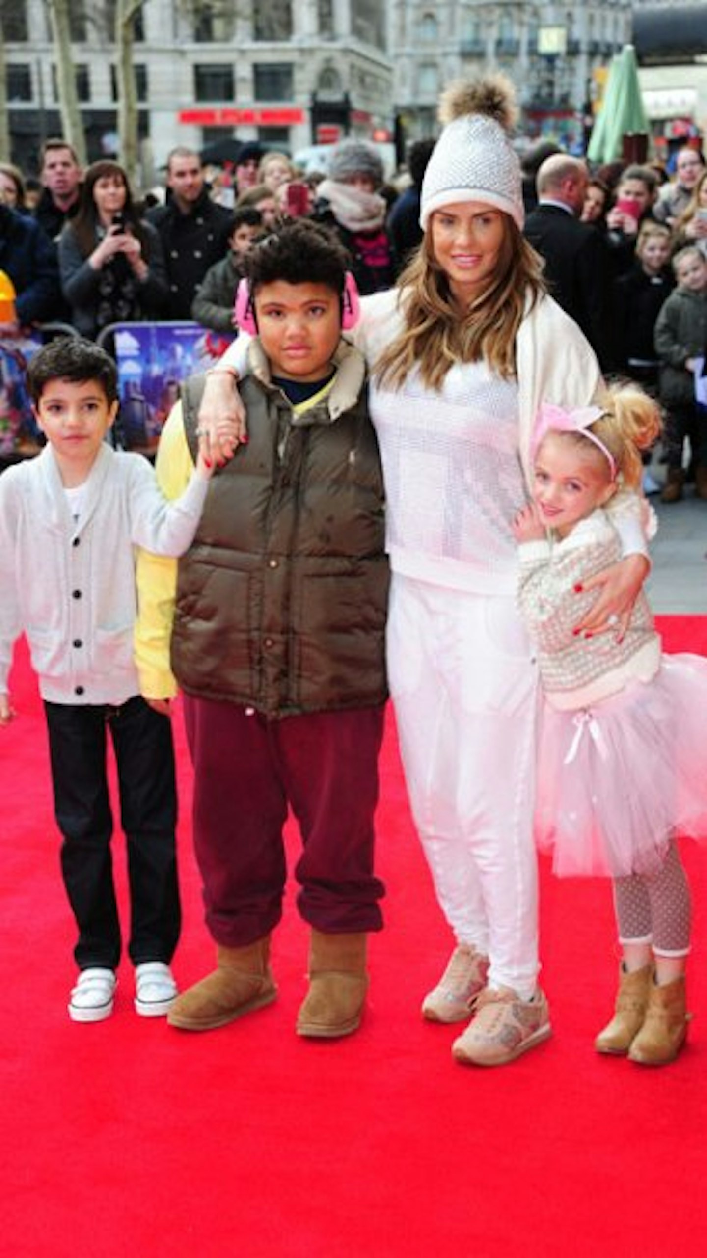 Katie Price and her children on the red carpet