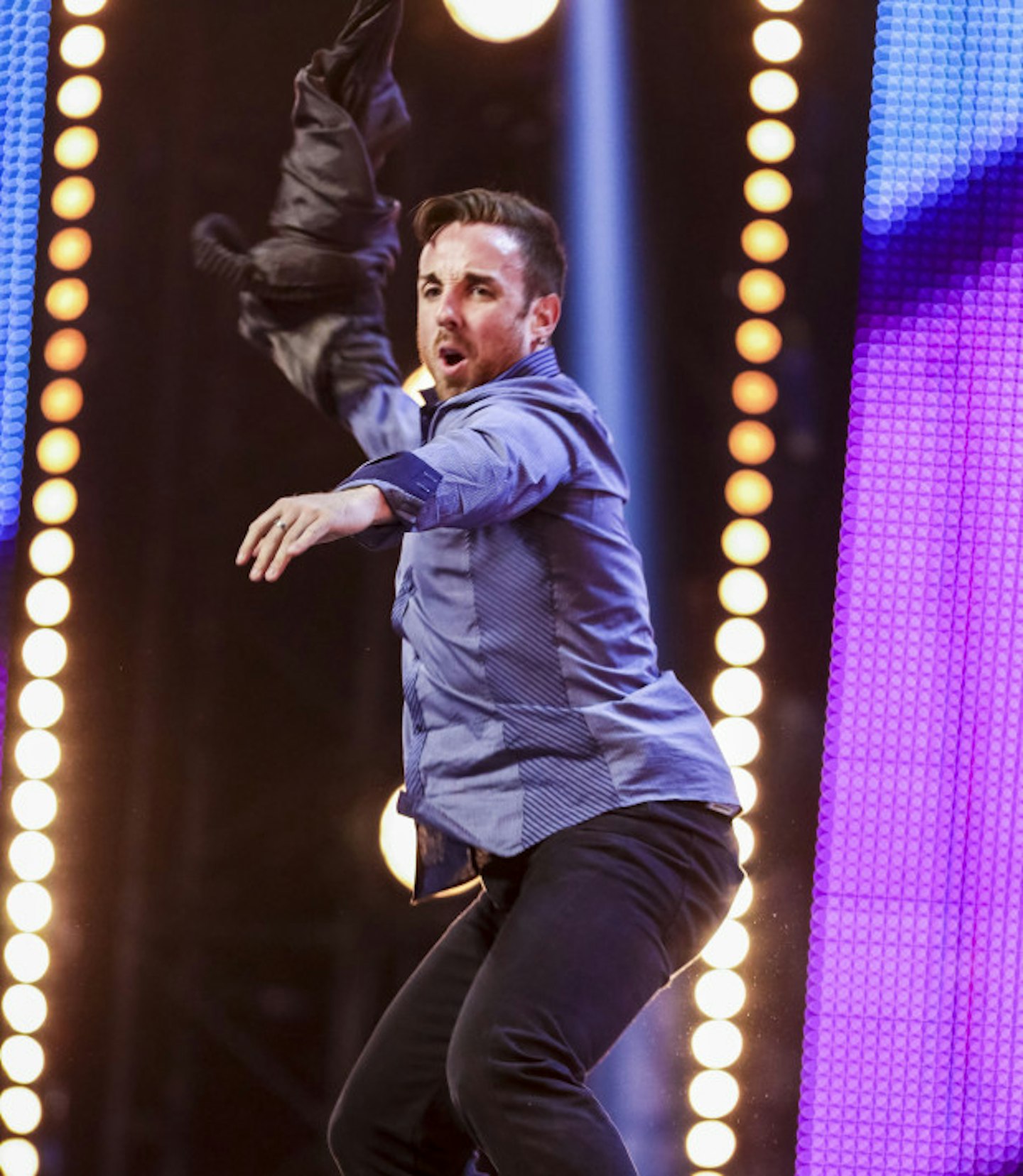 Stevi showcases his dance moves