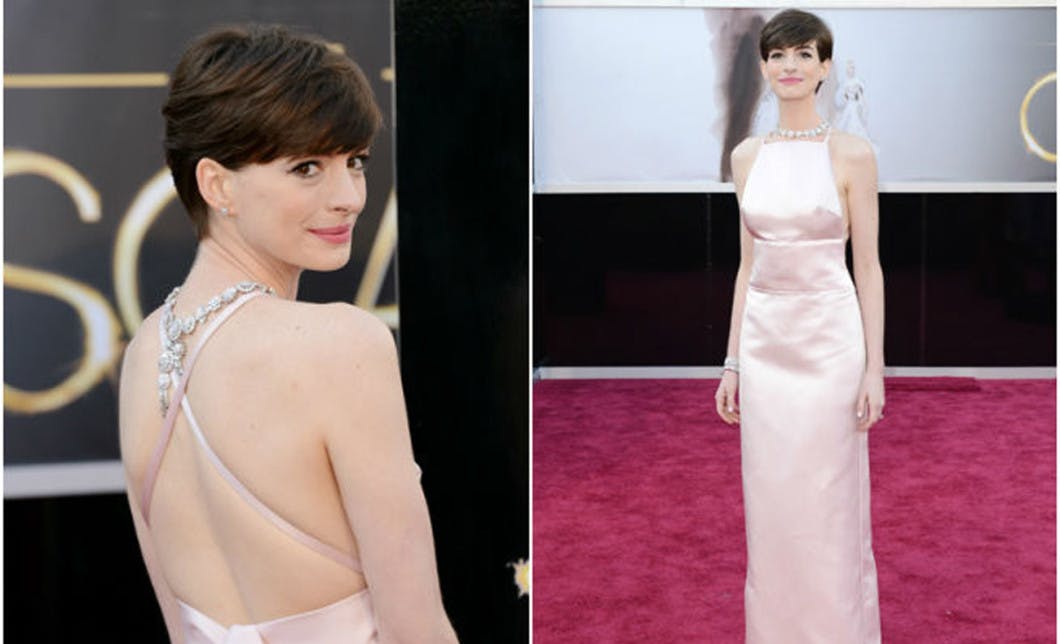 White Armani Prive 09 Oscars Anne Hathaway small - StyleFrizz | Photo  Gallery