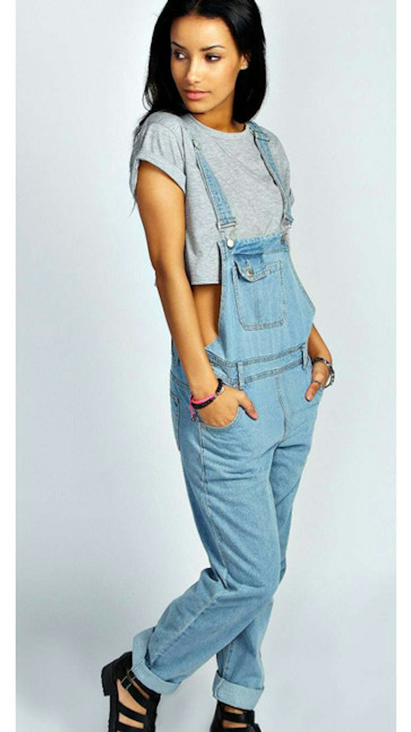 Dungarees and a crop top...