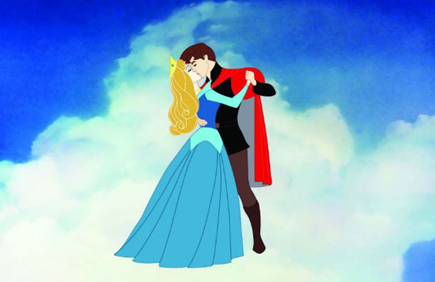 Princess Aurora and Prince Phillip, from the Disney film Sleeping Beauty