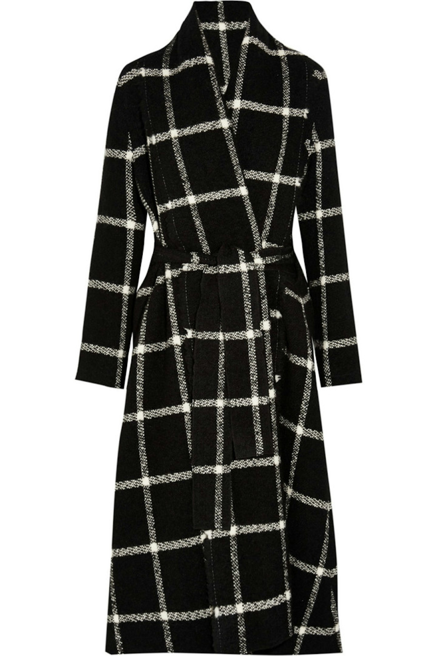 For a real royal robe look - go for this Lanvin coat. Black tights and biker boots will look perfect with it.