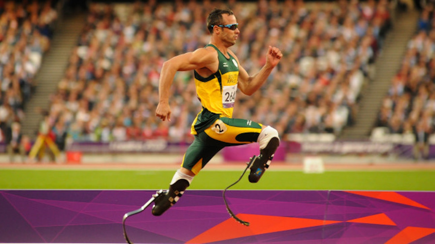 Oscar Pistorius competing at the London 2012 Olympics