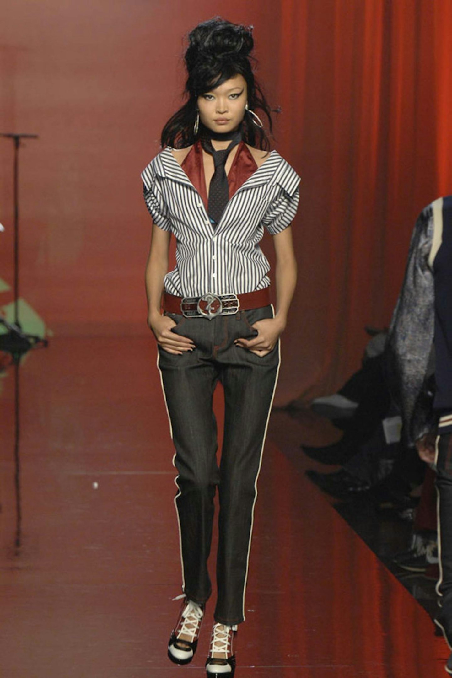 It's 2008 and JP's models channel Amy Winehouse with beehives and cat-eye flicks.