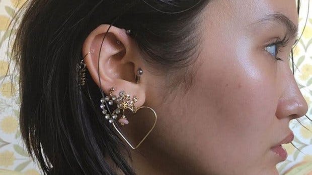 Cartilage Earrings and Flat Back Earrings  Maison Miru