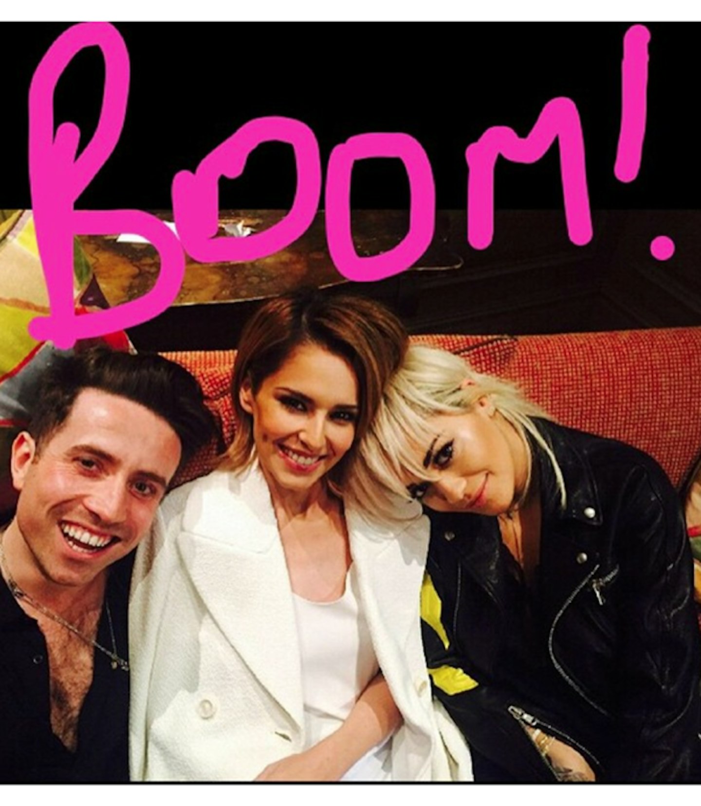 Tuesday: Nick Grimshaw, Cheryl and Rita Ora