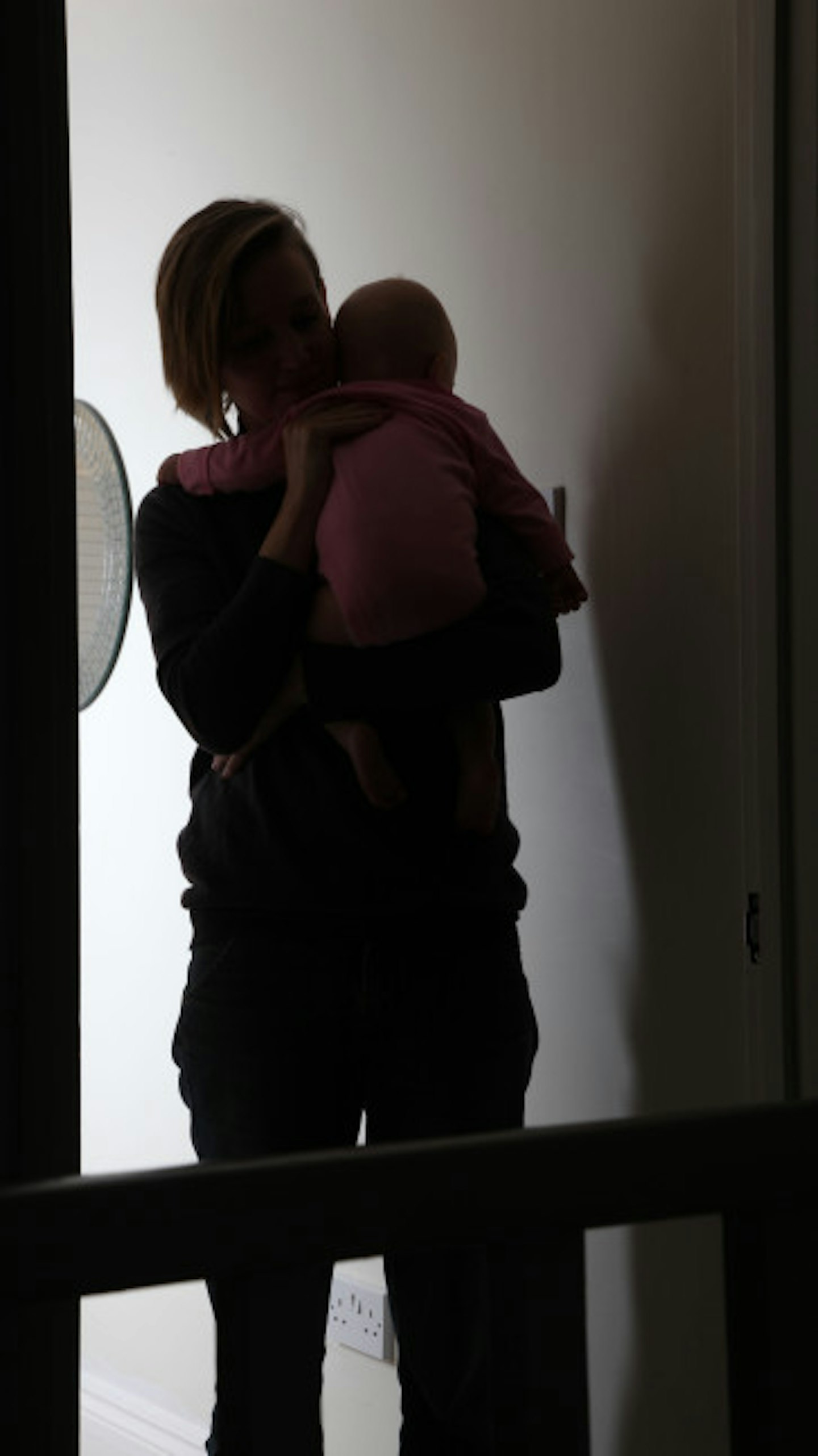 The baby's parents fled when she was discovered (stock image)