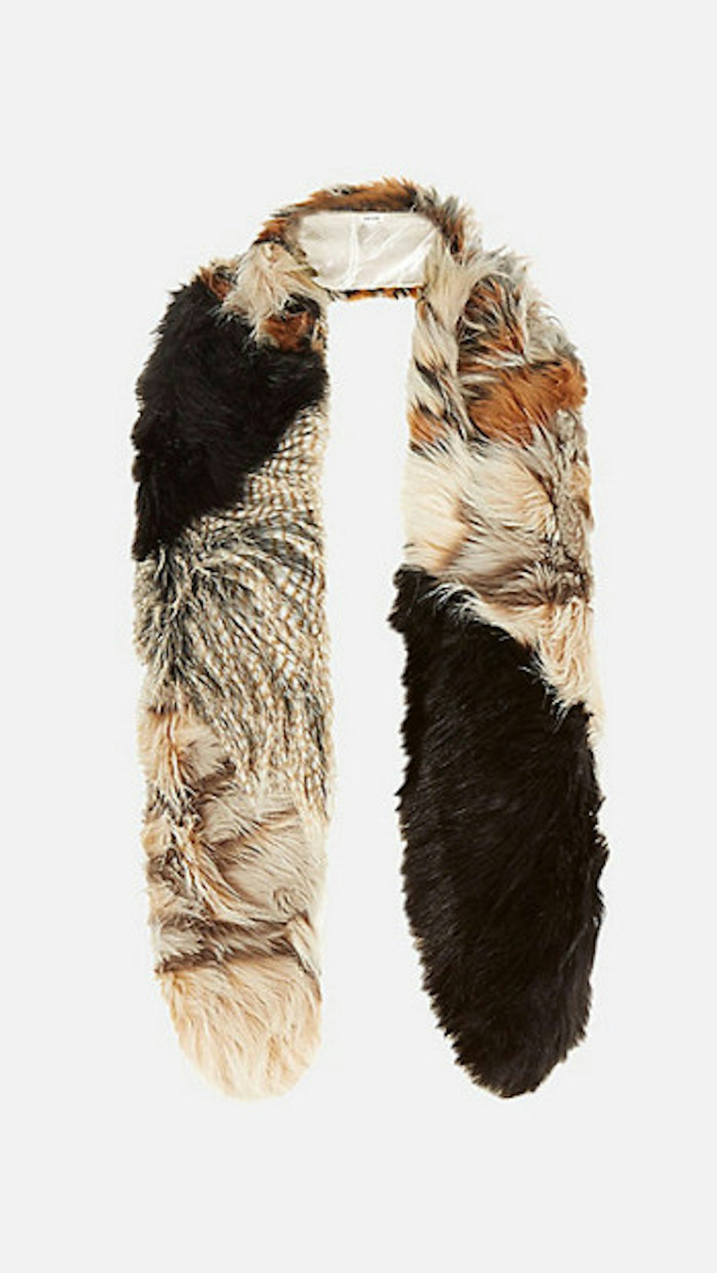 Brown faux fur tippet, £28