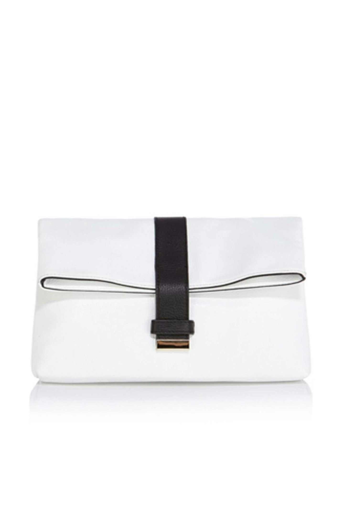 26. White fold over clutch, £75, Coast