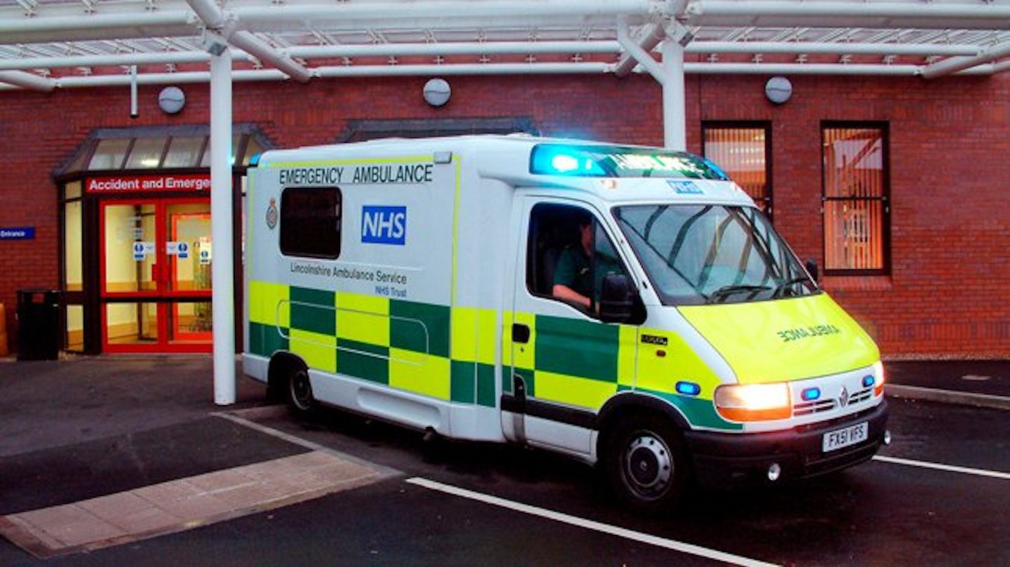 The schoolgirl was rushed to hospital (stock image)