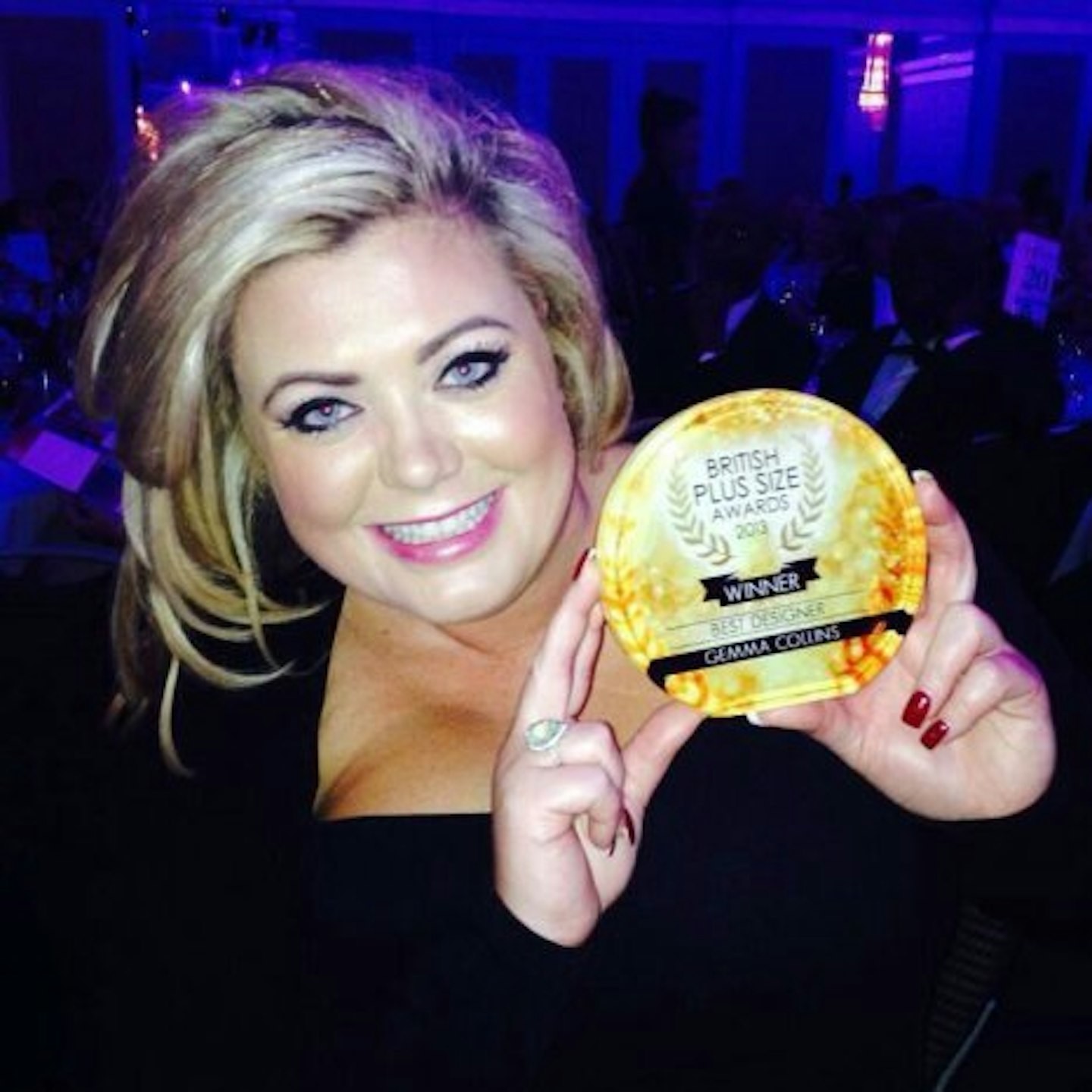 Gemma won British Plus Size Designer of the Year 2014