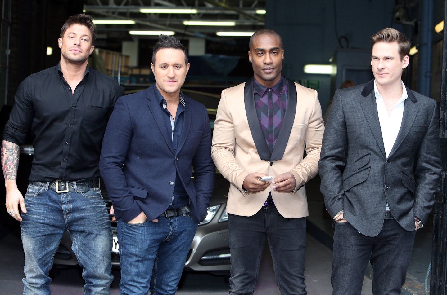 Simon and his Blue bandmates