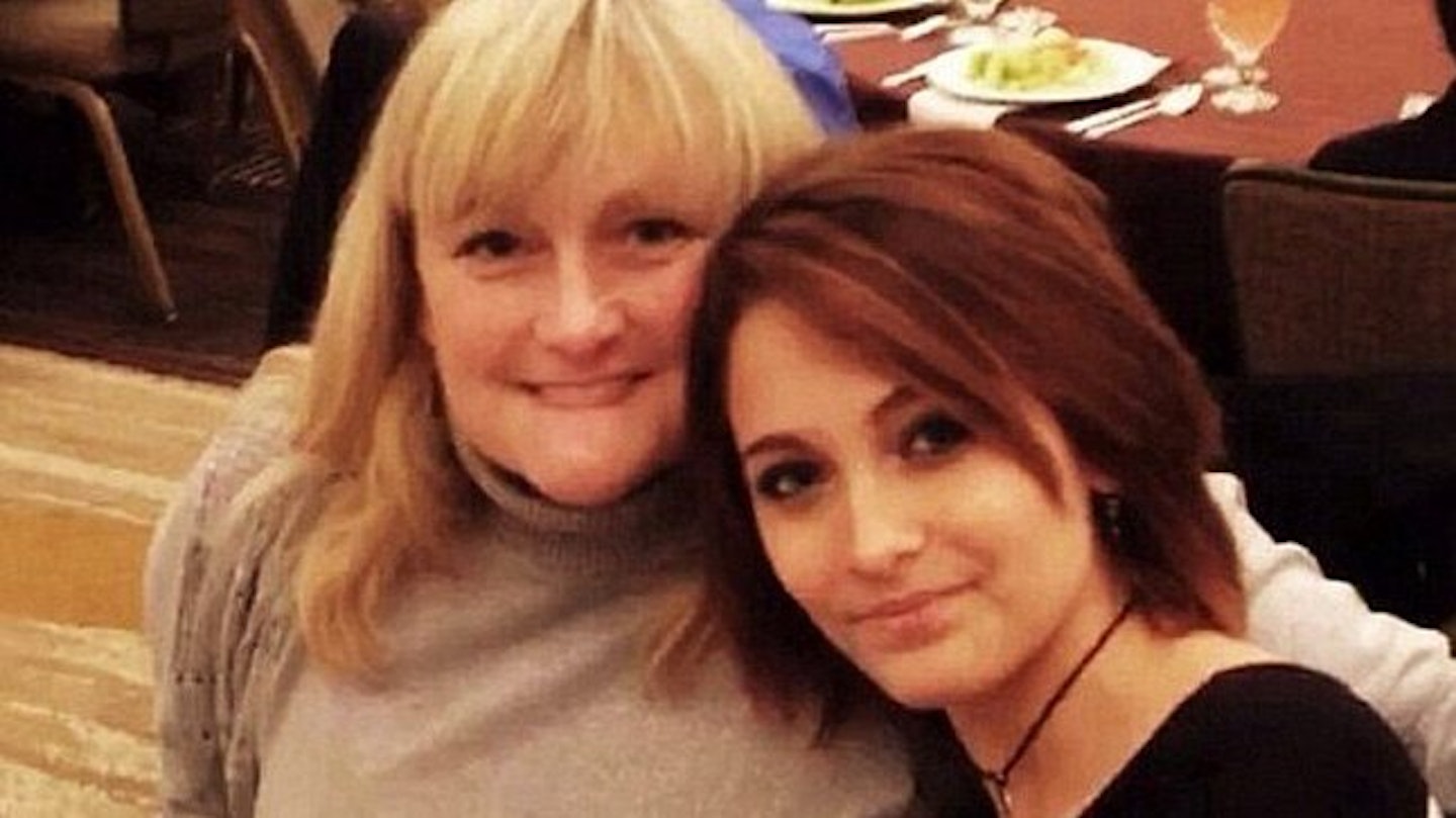 Paris spent some time with her biological mother Debbie Rowe over the holidays