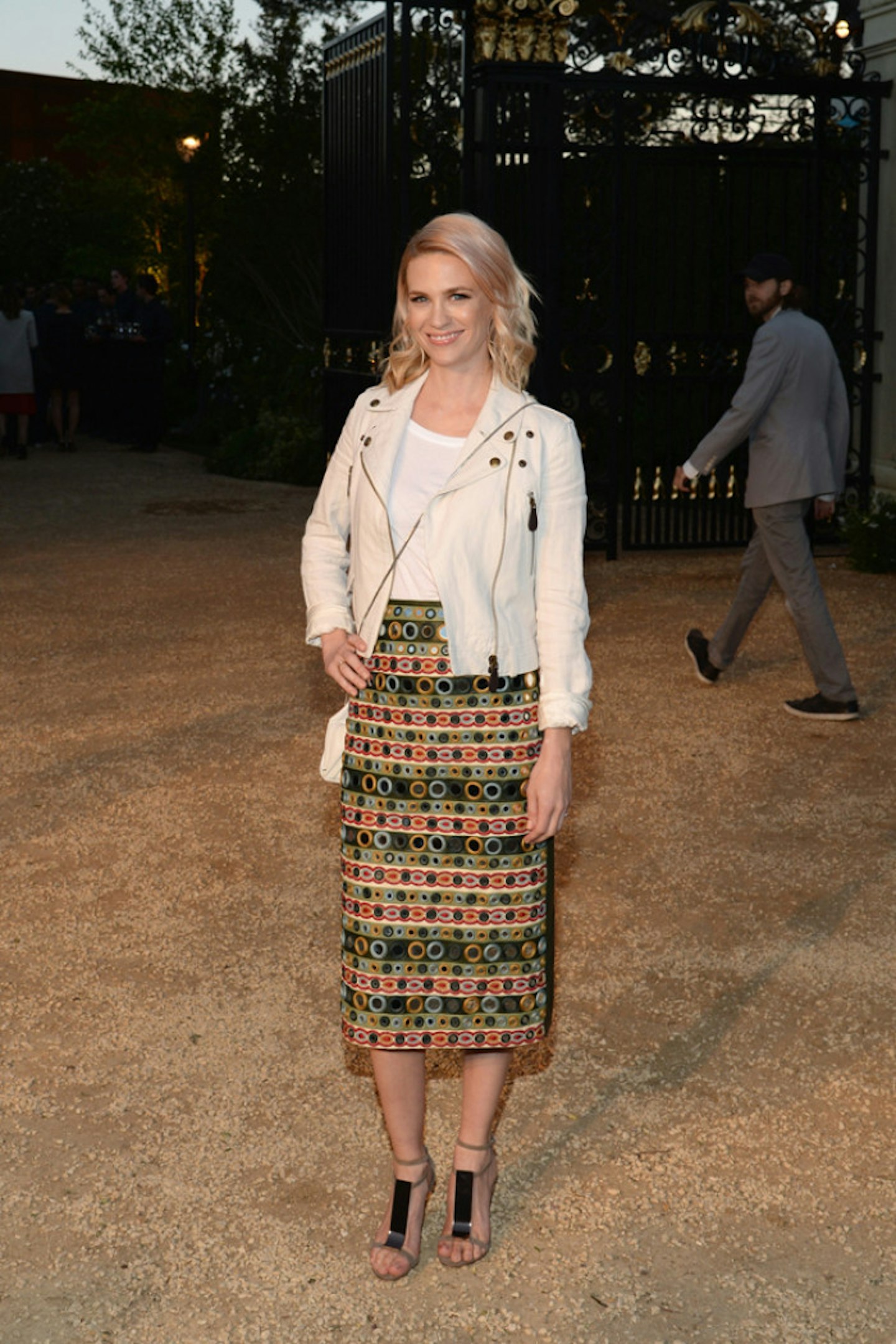 January Jones wearing Burberry at the Burberry _London in Los Angeles_ event