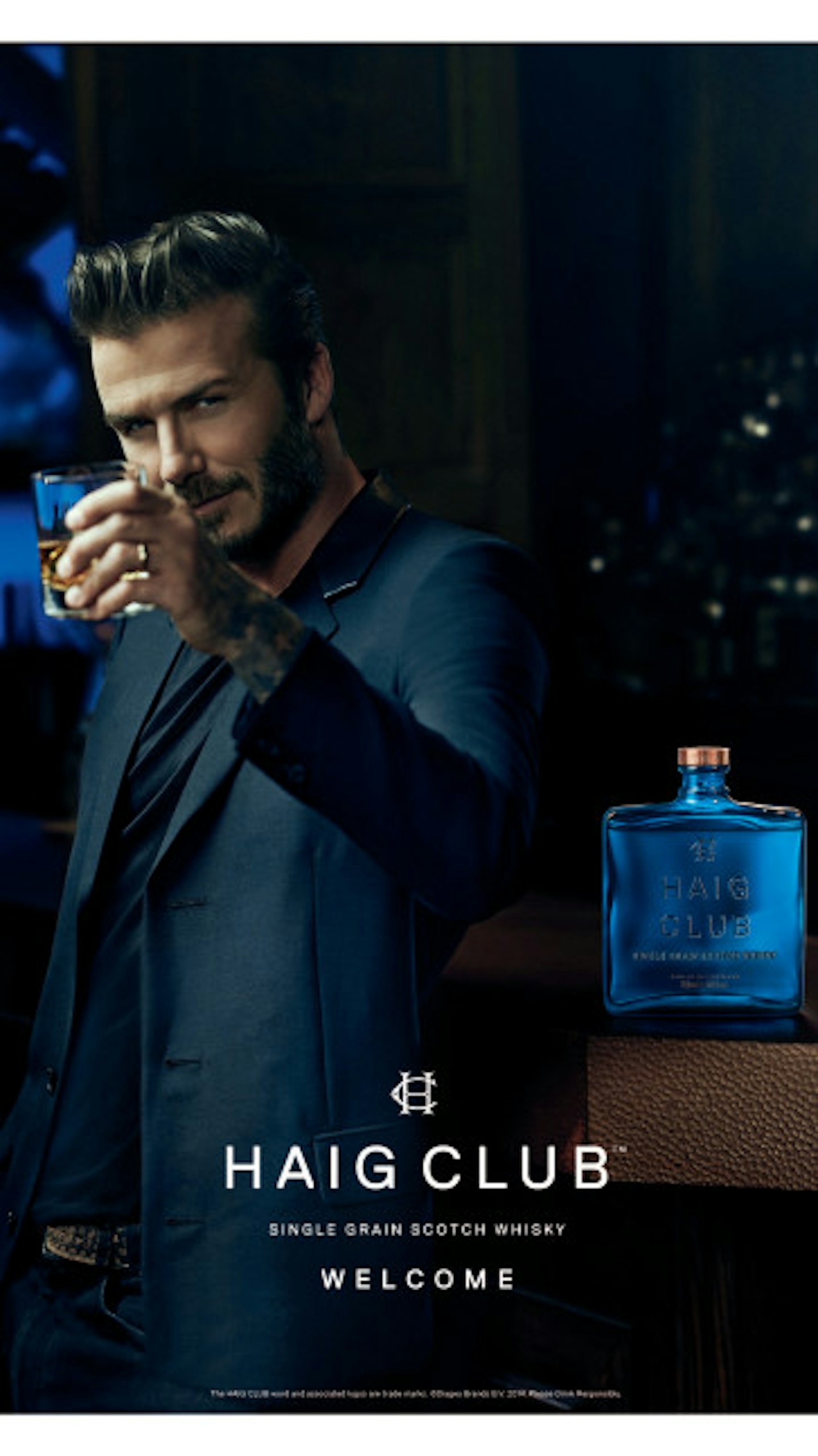 David Beckham was promoting a new whiskey